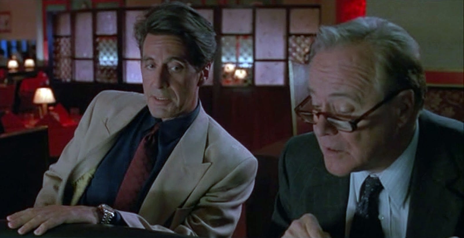 Al Pacino si Jack Lemmon in Glengarry Glen Ross.